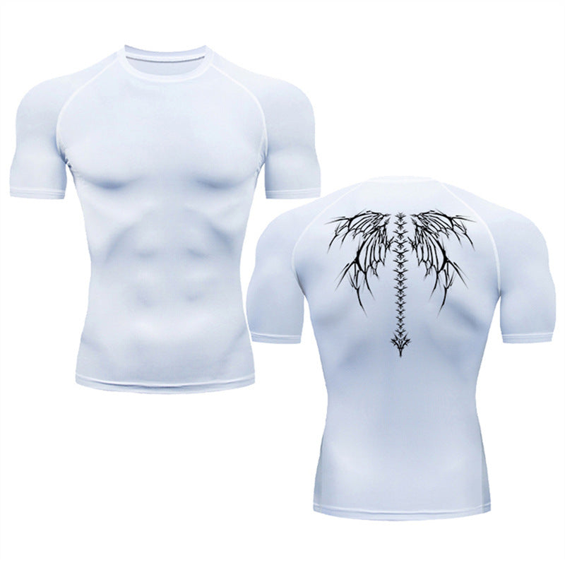 Summer Men's Short-sleeved Fashion Outdoor Casual Printed Quick-drying T-shirt - 3KDyn